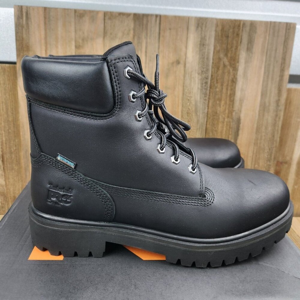 Mens Timberland PRO Direct Attach Waterproof 6" Soft Toe Work Boots - Picture 2 of 10